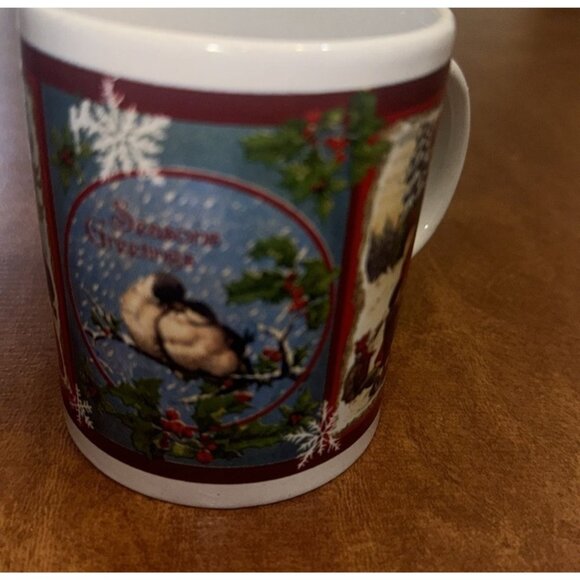 Set Of 6 Vintage Christmas Holiday Mugs - Picture 16 of 16